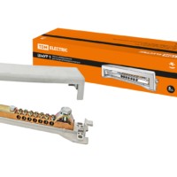 Шина универсальная распределительная ШнУР 1 в корпусе 2 ввода 7 групп 160 А TDM