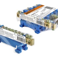 Шина “N” нулевая с изолятором на DIN-рейку 6×9мм стойка мал. 12 групп инд. стикер TDM