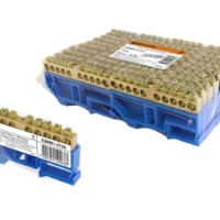 Шина “N” нулевая с изолятором на DIN-рейку 6х9мм стойка бол. 10 групп инд. стикер TDM