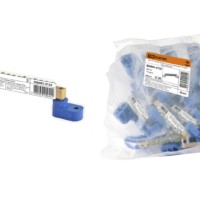 Шина “N” нулевая 6х9мм на двух угл. изоляторах 14 групп инд. стикер TDM