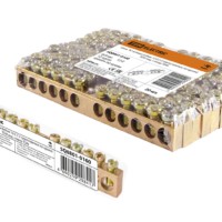 Шина “N” нулевая 6х9мм 12/2 (12 групп/крепеж по краям) TDM инд. стикер TDM