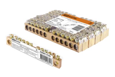 Шина “N” нулевая 6х9мм 12/2 (12 групп/крепеж по краям) TDM инд. стикер TDM