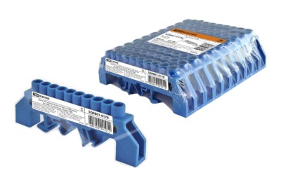 Шина “N” нулевая в изоляторе на DIN-рейку 8×12мм 10 групп инд. стикер TDM