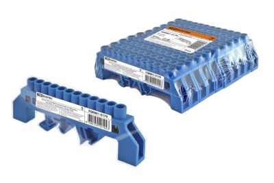 Шина “N” нулевая в изоляторе на DIN-рейку 8×12мм 12 групп инд. стикер TDM