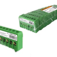 Шина “N” нулевая в изоляторе на DIN-рейку 6×9мм 7 групп инд. стикер TDM