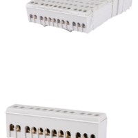 Шина “L” “фаза” в сером изоляторе на DIN-рейку 6×9мм 12 групп TDM