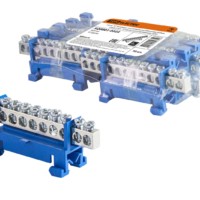 Шина “N” нулевая с изолятором на DIN-рейку 6×9мм стойка мал. 12 групп никелированная TDM