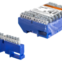 Шина “N” нулевая с изолятором на DIN-рейку 6х9мм стойка бол. 10 групп никелированная TDM