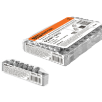 Шина “N” нулевая 6х9мм 6/2 (6 групп/крепеж по краям) никелированная инд. стикер TDM