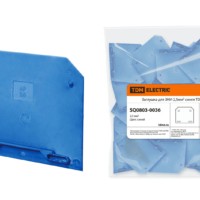 Заглушка для ЗНИ-2,5мм2 синяя TDM