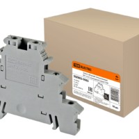 Зажим наборный трехуровневый ЗНТ 2,5-3L (проходной) серый TDM