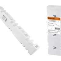 Изолятор шинный плоский ИШП 3П для шин 5 и 10 мм, длина 270 мм, межшинное расстояние 100 мм TDM