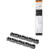 Изолятор шинный плоский ИШП 4П для шин 5 и 10 мм, длина 303 мм, межшинное расстояние 75 мм TDM