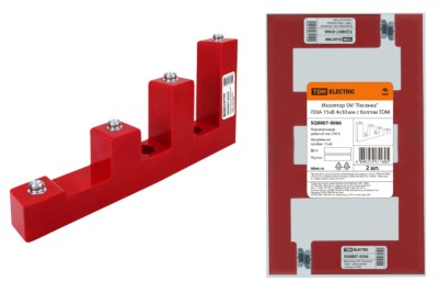 Изолятор SM “Лесенка” 700А 15кВ 4х30мм с болтом TDM