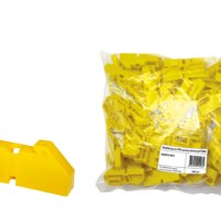 Изолятор на DIN рейку желтый TDM