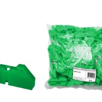 Изолятор на DIN рейку зелёный TDM