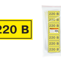 Символ “220В” 35х100мм TDM