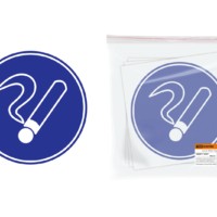 Знак d=180мм “Курить здесь” TDM