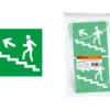 Знак “Направление к эвакуационному выходу (по лестнице налево вверх)” 150х150мм TDM
