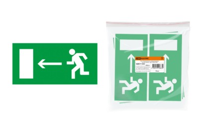 Знак “Направление к эвакуационному выходу налево” 200х100мм TDM