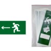 Знак “Направление к эвакуационному выходу налево” 350х124мм для ССА TDM