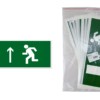 Знак “Направление к эвакуационному выходу прямо” 350х124мм для ССА TDM