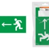 Знак “Направление к эвакуационному выходу налево” 350х124мм для ССА инд. упаковка TDM