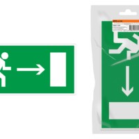 Знак “Направление к эвакуационному выходу направо” 350х124мм для ССА инд. упаковка TDM