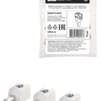 Вводная клемма для модульного оборудования изолированная, зажим винтовой 16-50мм² (AL/CU), прямая, 160А, ввод прямой, PIN L-35мм TDM