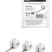 Вводная клемма для модульного оборудования изолированная, зажим винтовой 4-25мм², прямая, 100А, ввод прямой, PIN L-44мм TDM