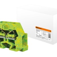 Микроклемма модульная МКМ 4мм2 желто-зеленая TDM