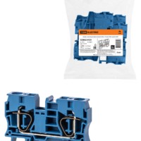 Зажим клеммный безвинтовой (ЗКБ) 10мм2 70А синий TDM