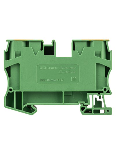 Зажим клеммный безвинтовой (ЗКБ) PEN 10мм2 TDM — изображение 3