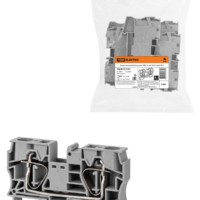 Зажим клеммный безвинтовой (ЗКБ) 16мм2 100А серый TDM