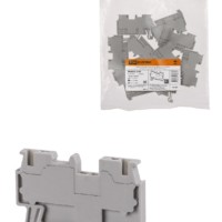 Зажим клеммный безвинтовой ЗКБ быстрого зажима 1,5 мм2 17,5А серый (Ph-C PT 1,5/S) TDM