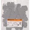 Зажим клеммный безвинтовой ЗКБ быстрого зажима двухуровневый 2,5 мм2 24А серый (Ph-C PTTB 2,5) TDM
