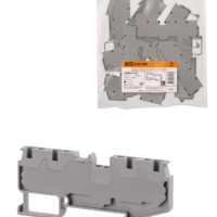 Зажим клеммный безвинтовой ЗКБ быстрого зажима 4 вывода 2,5 мм2 24А серый (Ph-C PT 2,5-QUATTRO) TDM