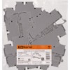Зажим клеммный безвинтовой ЗКБ быстрого зажима двухуровневый 4 мм2 32А серый (Ph-C PTTB 4) TDM