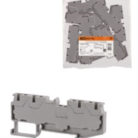 Зажим клеммный безвинтовой ЗКБ быстрого зажима 4 вывода 4 мм2 32А серый (Ph-C PT 4-QUATTRO) TDM