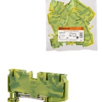 Зажим клеммный безвинтовой ЗКБ PEN быстрого зажима 3 вывода 6 мм2 (Ph-C PT 6-TWIN-PE) TDM