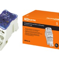 Распределительный блок на DIN-рейку РБ-125 1П 125А (1х35+1×16/6×16) TDM