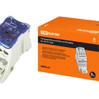 Распределительный блок на DIN-рейку РБ-160 1П 160А (1х70+1×16/6×16) TDM