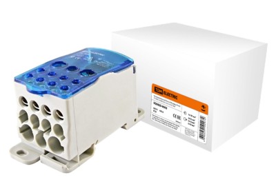 Распределительный блок на DIN-рейку РБ-400 1П 400А (1х185/2×35+5×16+4×10) TDM