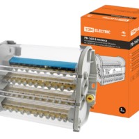 Распределительный блок на DIN-рейку РБ-160 4П 160А (4 шины 2×9+2×8+7×7+1×12) TDM