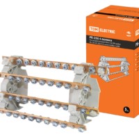 Распределительный блок на DIN-рейку РБ-250 4П 250А (4 шины 10xM6+1хM8) TDM