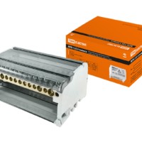 Модульный распределительный блок на DIN-рейку МРБ-125 4П 125А 4х11 групп TDM