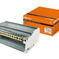 Модульный распределительный блок на DIN-рейку МРБ-125 4П 125А 4х15 групп TDM