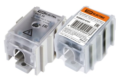 Распределительный блок проходной РБП 35 (1х35 – 4х6 мм2) 125/50 А TDM