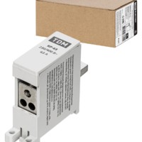 Клемма распределительная на DIN-рейку КР-63 1П 63А (3х10мм²) TDM