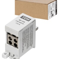 Клемма распределительная на DIN-рейку КР-125 1П 125А (4х16мм²) TDM